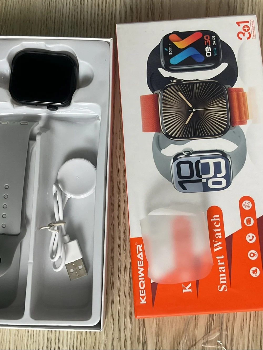 MAX Smart Watch KW25- Orange/Black Brand New. We have intact box